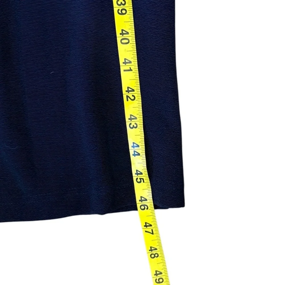 Nicole Studio New York VTG Navy Blue Portrait Collar Dress Size 10 Made in USA